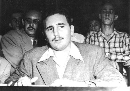 Fidel Castro after having been arrested