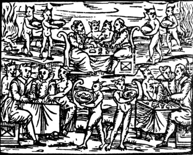 Witches going to the witches' sabbat