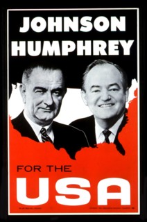 Affiche de propagande électorale, Johnson et Humphrey