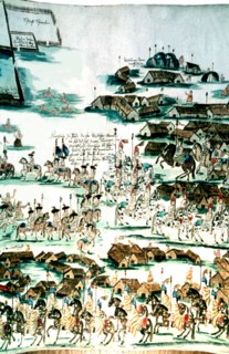 Illustration de Florian Baucke (1749-1767). Zwettler Codex. Vie des indiens Guaranis vue par un père jésuite