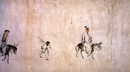 Scene of peasant life. Chou-Chuan Kung. Huarchon "Hakimono"