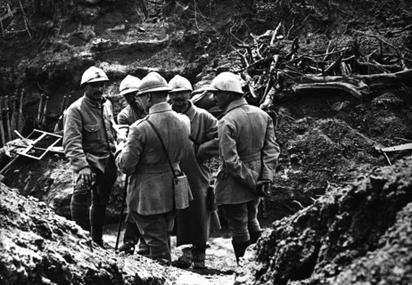 Tatoi trenches in the Croisette Woods, 1916