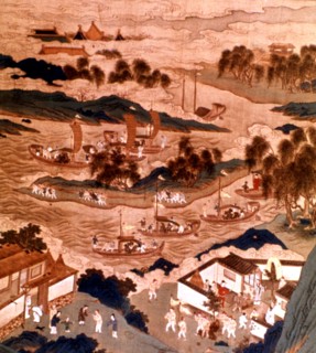 Life of Chinese emperors. Seek of stones and trees with strange froms to embellish the Emperor's garden