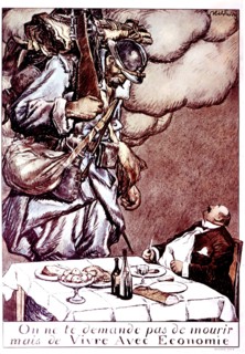 Poster by Devambez against war profiteers
