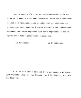Circular with heading of the French committee for information and action for Jewish people in neutral countries