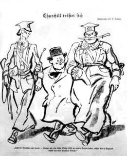 German satirical cartoon against Churchill