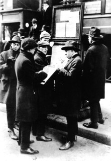 New York, market rate bulletin in Wall Street