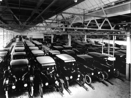 Inside of the Ford factories