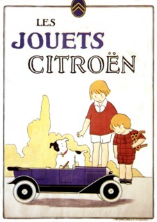 Advertising poster: Citroën toys