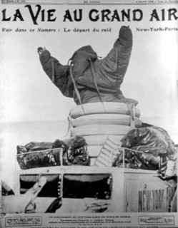 Départ du raid Paris-New York. in "La vie au grand air"