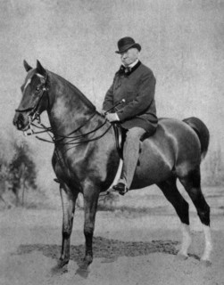 Portrait of Emile de Girardin on horseback