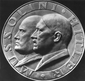 1941, Médaille italienne, Hitler et Mussolini