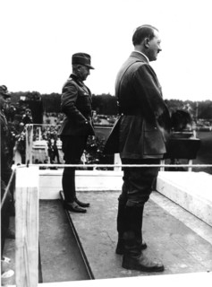 Nuremberg congress. Hitler and Hierl at the workers parade