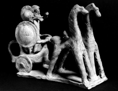Terre cuite. Char de guerre