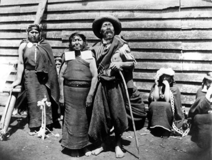 Les Araucans, tribu du sud du Chili