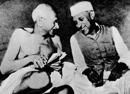 Gandhi et Nehru