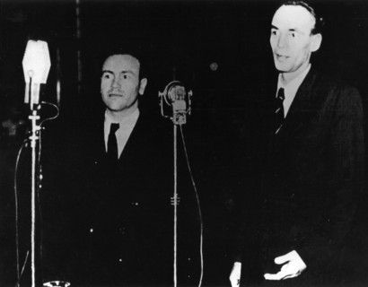 Procès de Laszlo Rajk (à droite), premier ministre hongrois. 1949.