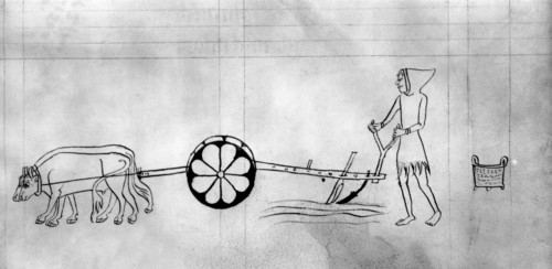 Manuscrit latin,"Pierre Lombard ou les Epîtres de Paul", laboureur