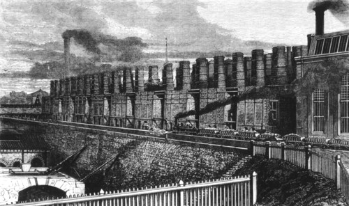 Le Creusot. Appolt coke ovens and coalmine handling.
