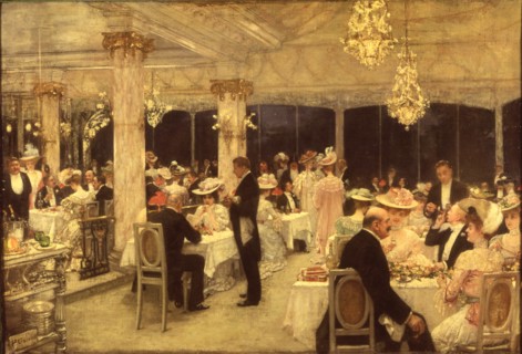 Gervex, "Soirée of Grand Prix at Armenonville"