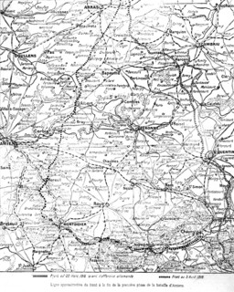 Map pf the Battle of Amiens