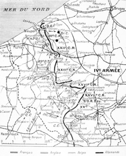 Map of the Battle of Flanders