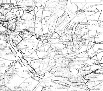 Map of the Battle of Verdun