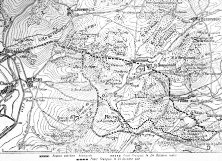 Map of the Battle of Verdun