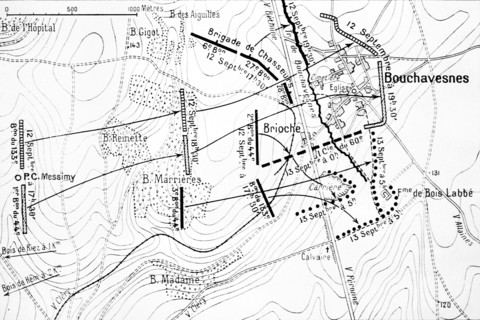 Map of the Battle of the Somme
