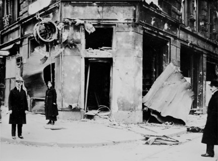 Destruction during the German Revolution, December 1918.