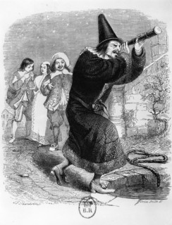 Grandville, L'Astrologue qui se laisse tomber dans un puits