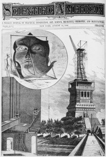 Construction de la Statue de la Liberté en 1886