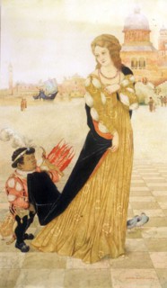 Mossa, The Doge's wife with a dwarf