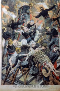 Incendie de l'asile départemental de Rennes, 1906