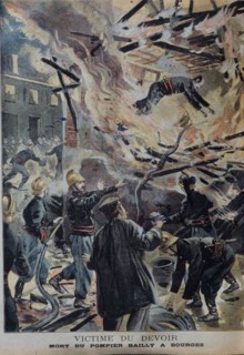 Mort d'un pompier en exercice, 1898