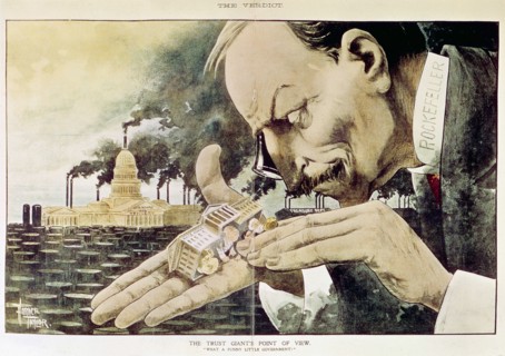 Taylor, Caricature sur les trusts américains