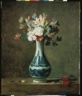 Chardin, Nature morte, fleurs dans un vase