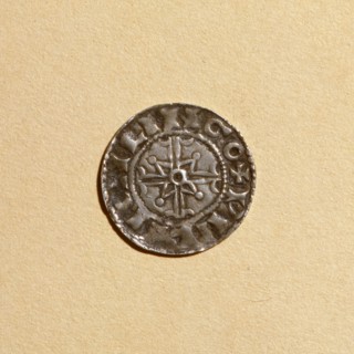 Verso d'un denier d'argent de Guillaume le Conquérant