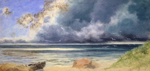 Prins, Sea shore on a stormy day