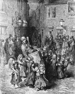 Doré, Enfants et joueur de vielle à roue