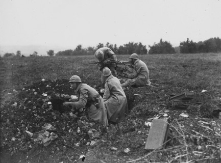 Manoeuvres militaires de soldats français, 1934