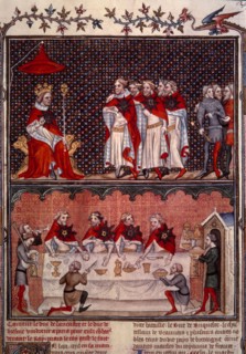 La banquet offert par Charles V à l'empereur Charles IV