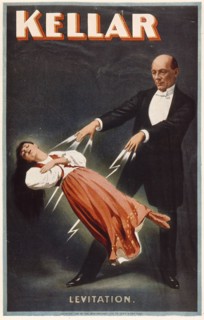 Harry Kellar en pleine séance de magie