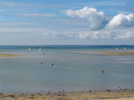 Beach in the Baie de Carnac, low tide