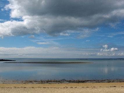 Plage de la baie de Carnac a maree basse