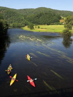 Canoes sur la Dordogne