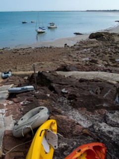 Plage du village de Gouray, Ile de Jersey.