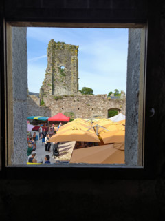 Open-air market in Normandy, France
