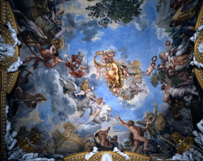 Cortona, Ceiling Fresco with the Medici coat of arms