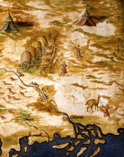 Bonsignori, Carte du Delta de la Volga et de la route de la Soie